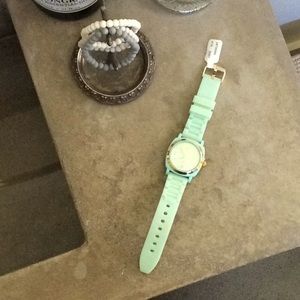 Anthropologie Seafoam Green Watch - New w/tags!
